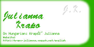 julianna krapo business card